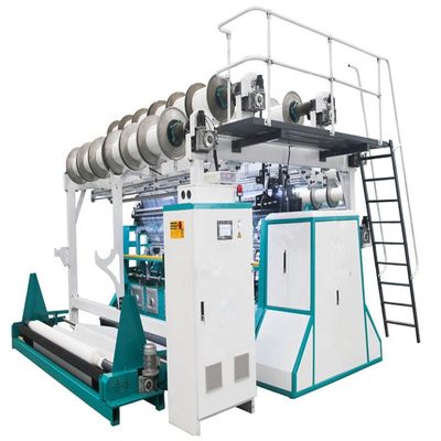 Double Needle Bed Warp Knitting Machine with 1 Year Warranty 7000 KG Weight and 8200*1700*2400 Dimension for Safety Net Production