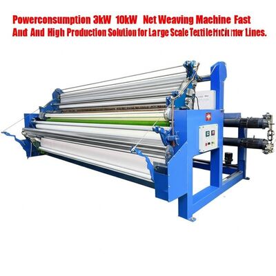 Consumo di energia 3kW 10kW Net Weaving Machine Soluzione di produzione veloce ed elevata per le linee di produzione tessile su larga scala