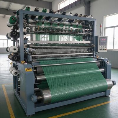 Macchina per la fabbricazione di reti a ombra ad alta velocità da 200 a 450 giri al minuto con larghezza di lavoro da 135 a 260 pollici e calibro E3-E18 per applicazioni agricole